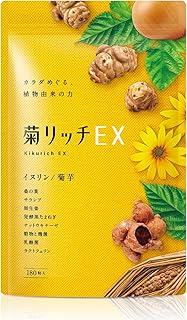 【管理栄養士監修】菊芋 イヌリン 高配合41400mg サラシア ナットウキナーゼ 麹菌 乳酸菌 国内産 30日分 厳選10種配合 菊リッチEX
