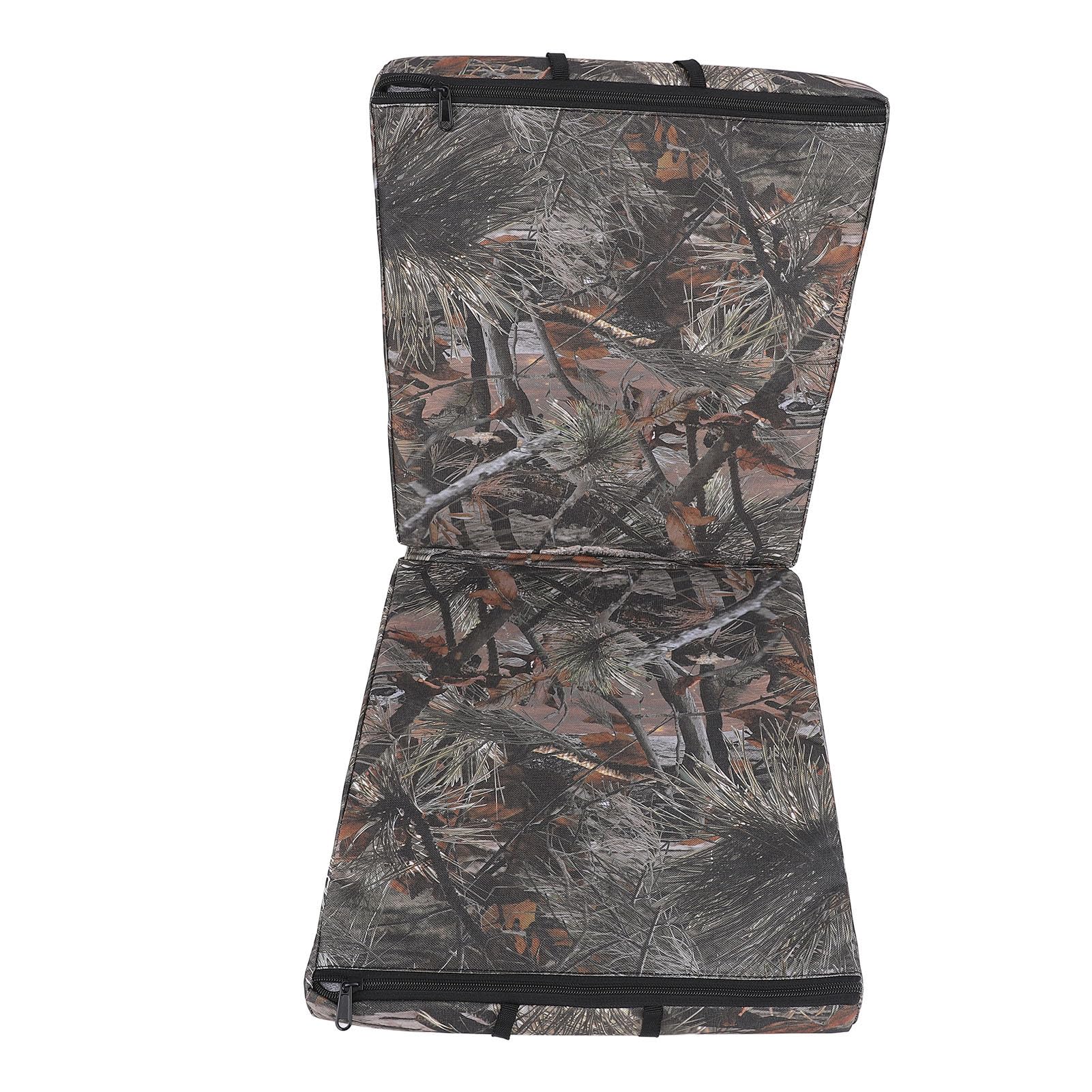 Pilipane Baumständer Sitzkissen Faltbare wasserdichte Tarnung Komfortable Dicke Polsterung im Freien Jagd Camping Kiefern Tarnung 600d Oxford Stoff 19oz