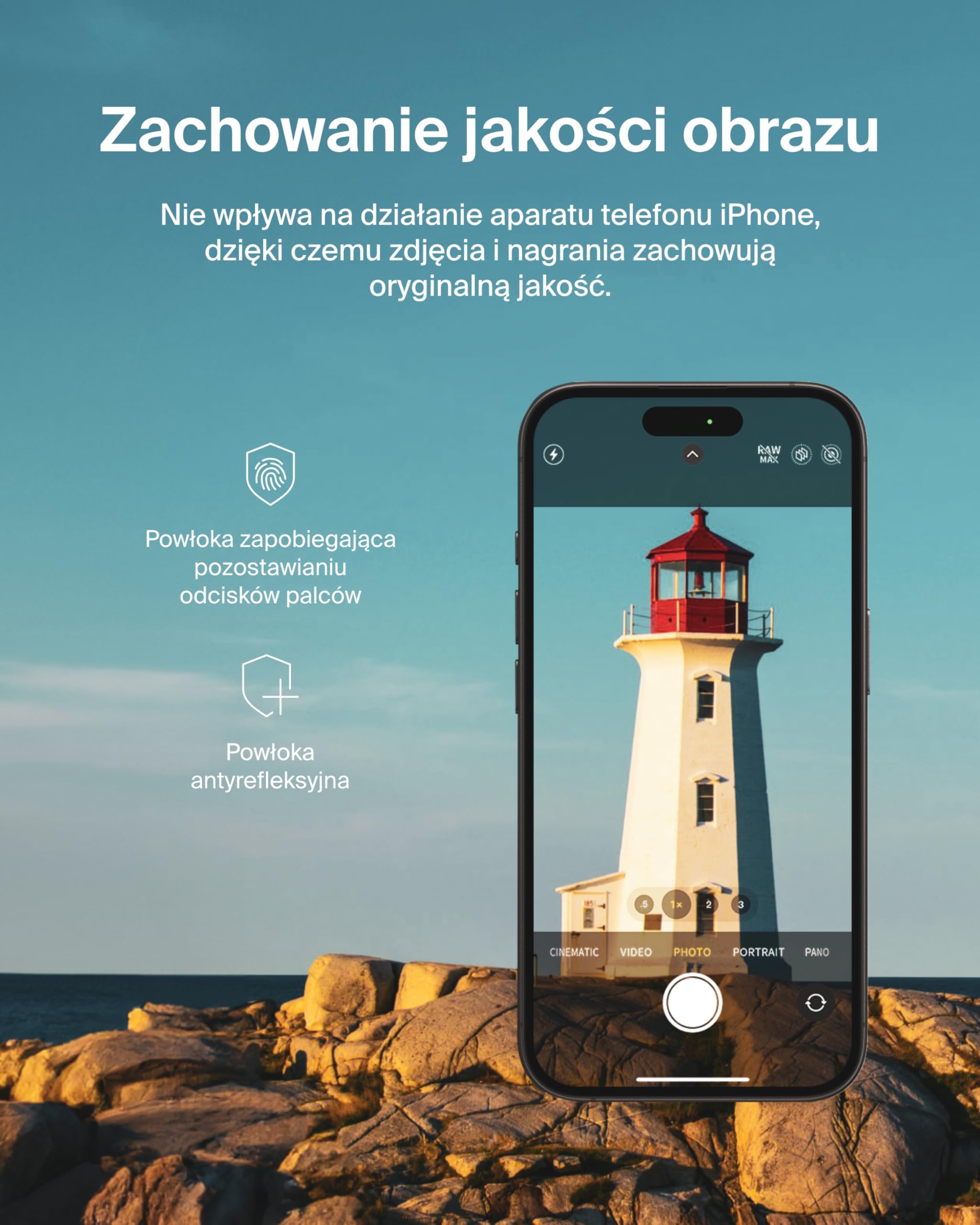 Belkin ScreenForce TemperedGlass Szkło Ochronne na obiektyw aparatu do telefonów Apple iPhone 17, 16 i iPhone 16 Plus – zgodne z etui Szkło Ochronne na obiektyw, akcesoria Apple iPhone (2 szt.)