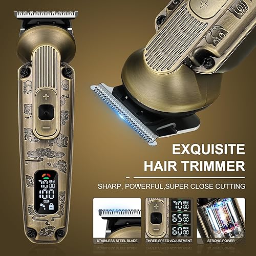 Miniatura 3 de Afeitadoras de papel de aluminio para hombres, recortadora de barba, maquinilla de afeitar eléctrica para hombres, kit de afeitado de cabello de