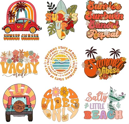 Vista 26 de 12 calcomanías para planchar para el Día del Padre, parches para planchar en ropa, calcomanías de transferencia de calor para camisetas, apliques