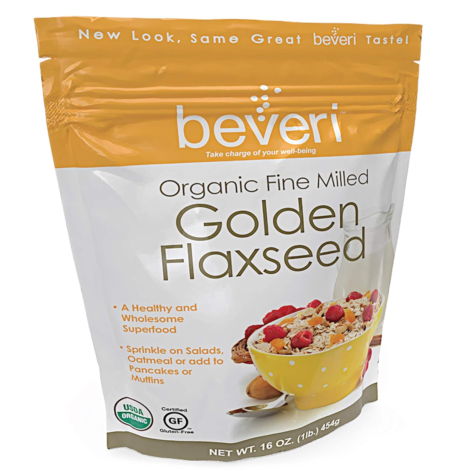 Beveri Golden Milled Flax Seed—Fine