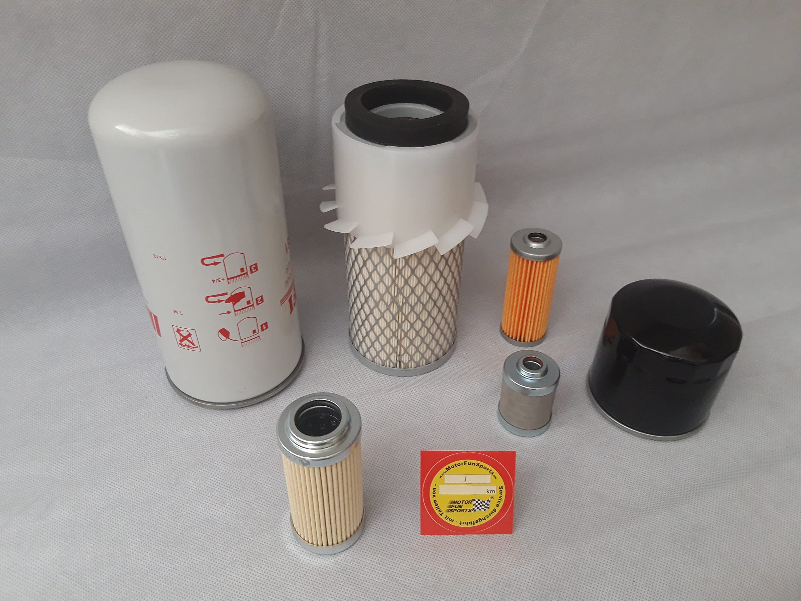 Set di filtri (grande) compatibili con Komatsu PC 05-7 con motore 3D72N26A, filtro olio, filtro aria, filtro carburante, filtro idraulico