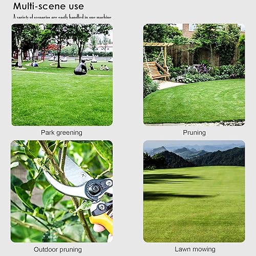 Miniatura 5 de Wacker de malezas de gas 2 en 1, desbrozadora de hierba de gas de 52 cc y 2 ciclos, recortadora de césped de 8500 rpm, cortador de cepillo para