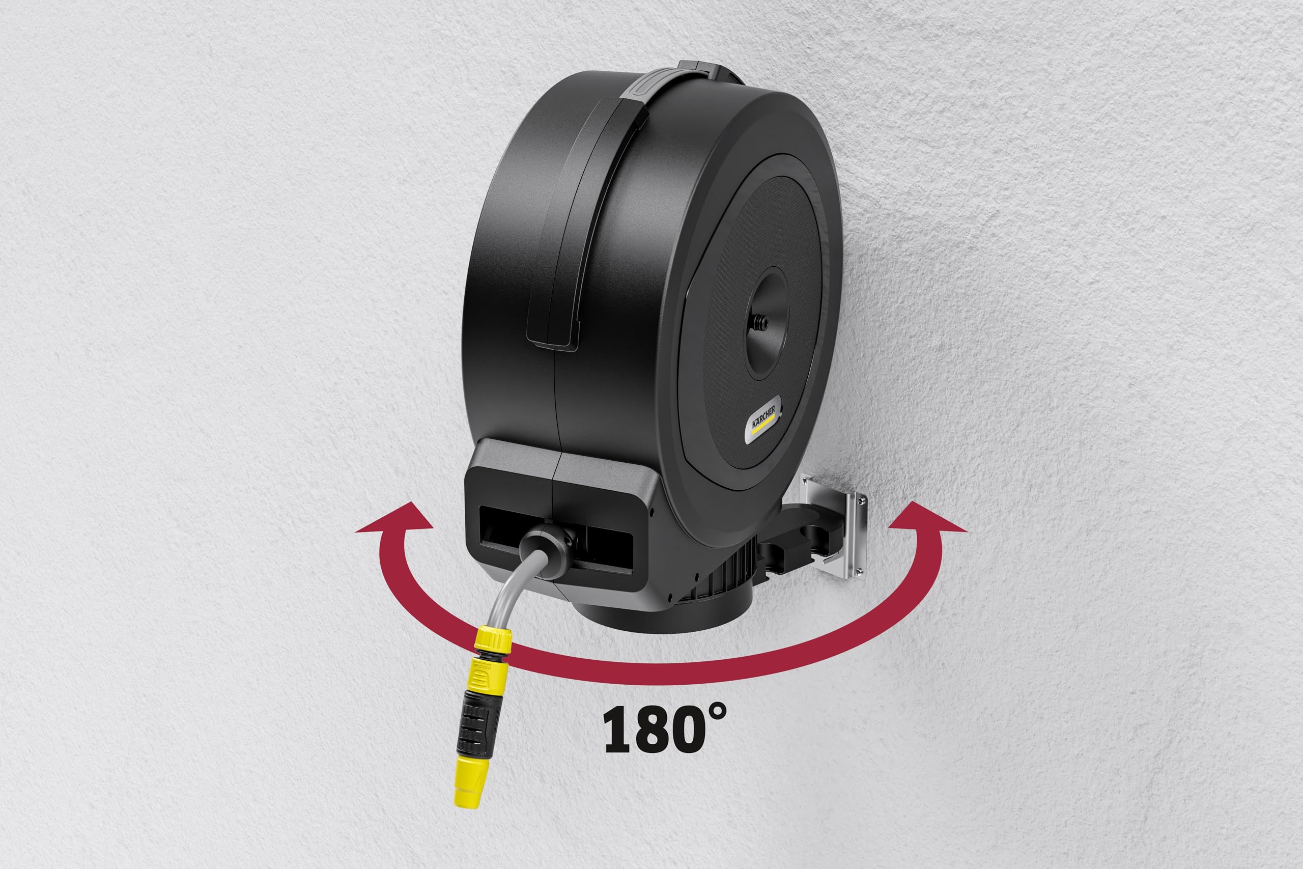Kärcher Schlauchbox HBX 4.15 Automatic: 15 m Schlauch, Anschlussschlauch: 1,5 m, Automatische Schlauchrückholung, komfortabel und flexibel, Schwarz