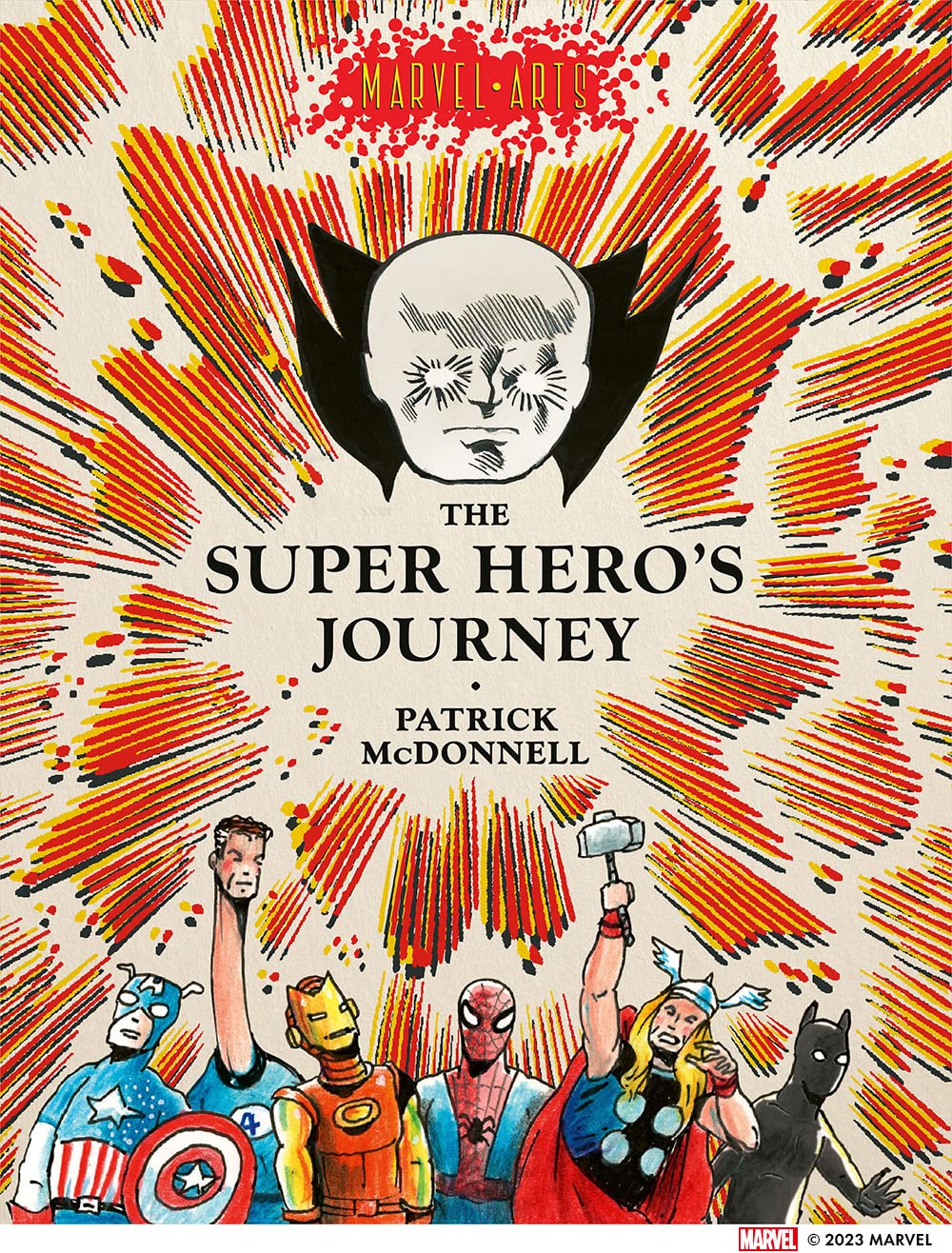 Marvel Arts The Super Hero's Journey Patrick McDonnell Hardback Book 1st Print