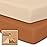 Pack and Play Sheets Fitted - 2-Pack Mini Crib Sheets for Pack N Play Mattress 38x26, Soft & Cozy, Neutral Toddler Playard Bedding, Snug Fitted Mini Baby Crib Mattress Cover Boy, Girl (Rust)