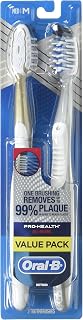 Oral B CrossAction Pro-Health Toothbrush, Medium, 2 Count (Pack of 1)