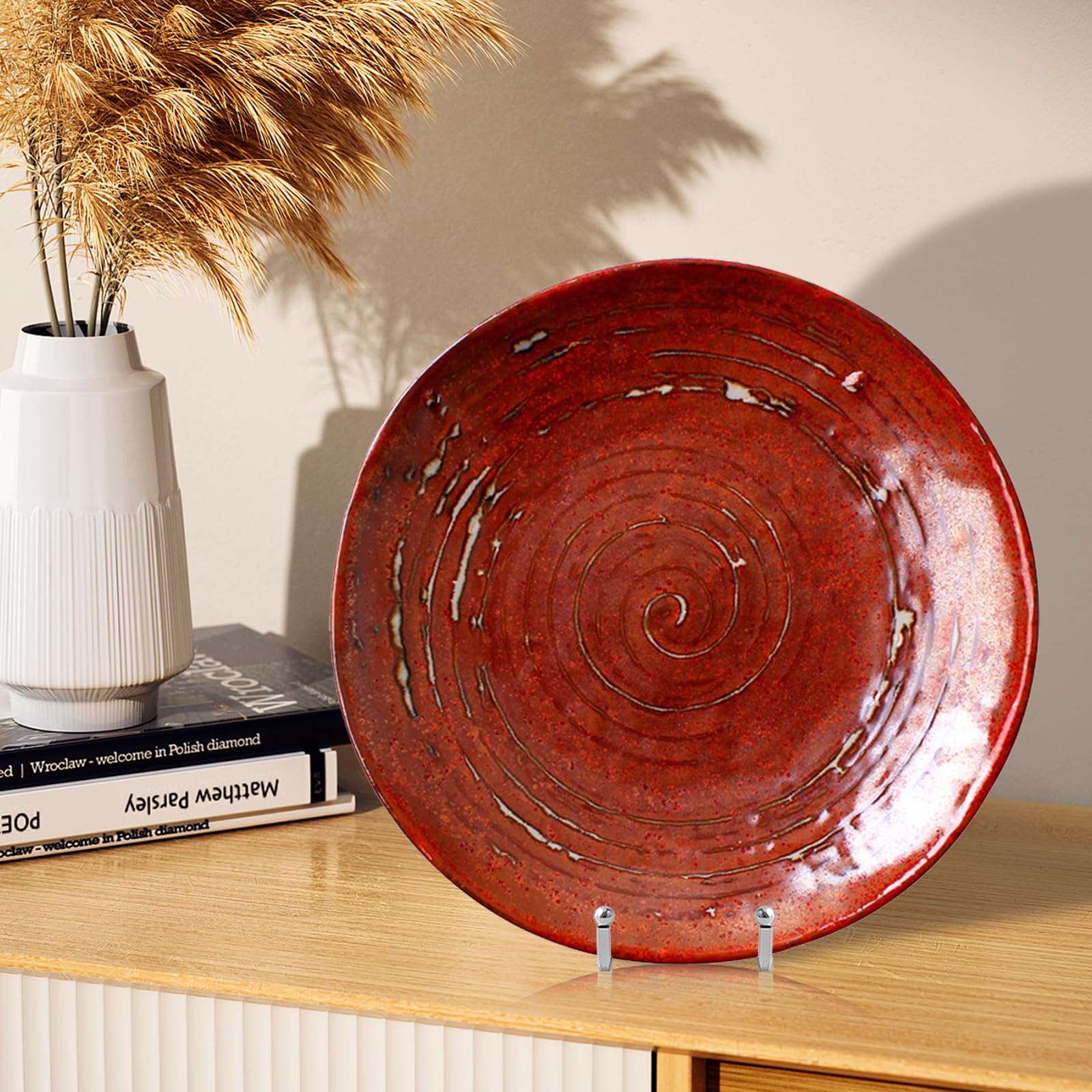 Schildersezelstandaard, bordenstandaard, metaal - 4-delige bordenstandaard - decoratieve bordenhouder - 7,62 cm, ijzeren schildersezel voor borden