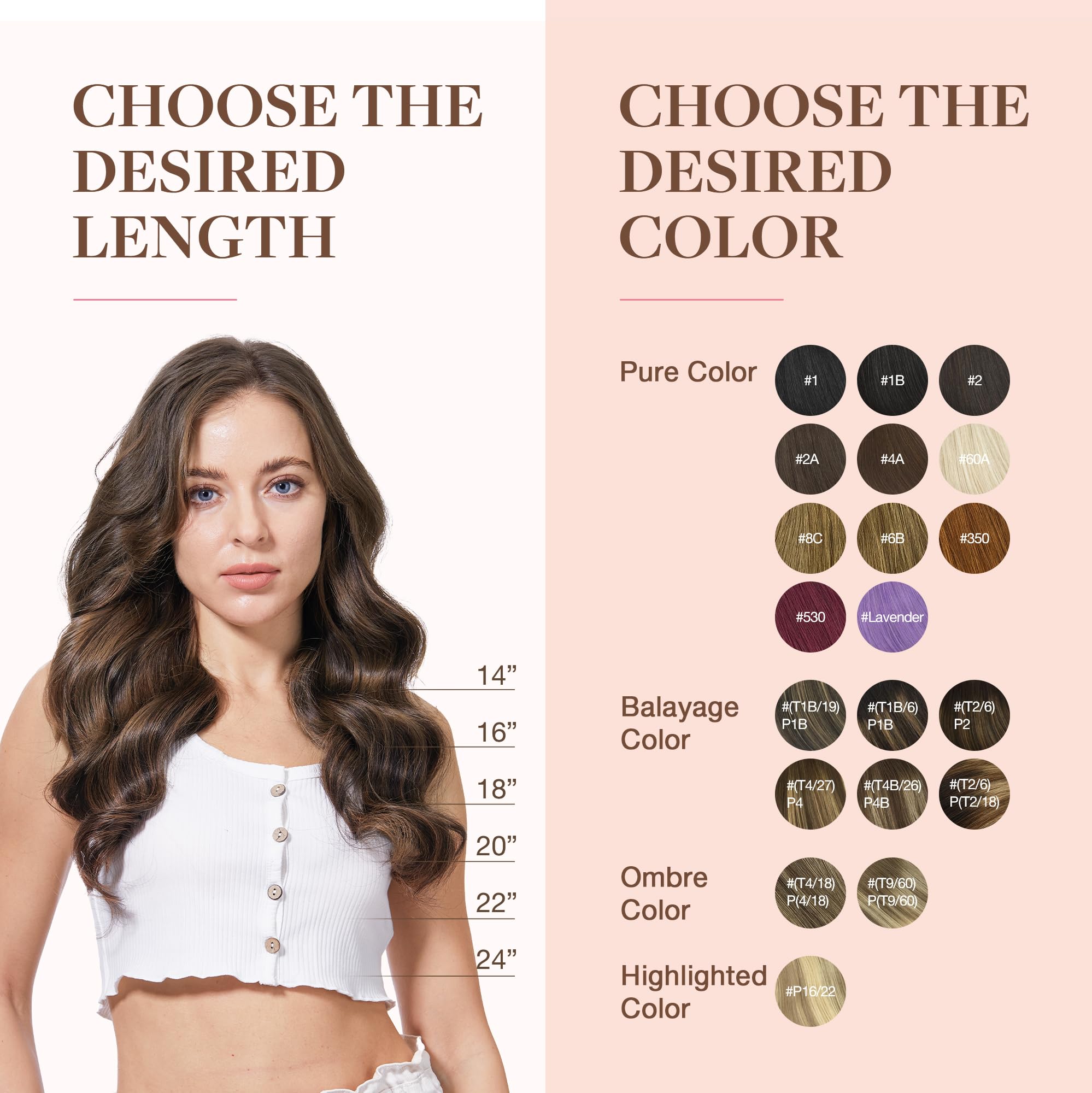 GOO GOO Clip in Hair Extensions Human Hair, 18inch 150g 9Pcs, #2 Dark Brown, Hair extensions for women, Human Hair Extensions Clip in — view 256