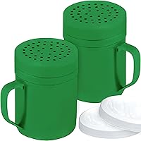 Vista 11 de CUSINIUM Espolvoreadores Grandes de Metal para Sal y Pimienta para Cocinar - Con Mango - Espolvoreadores de Condimentos y Especias Con Agujeros