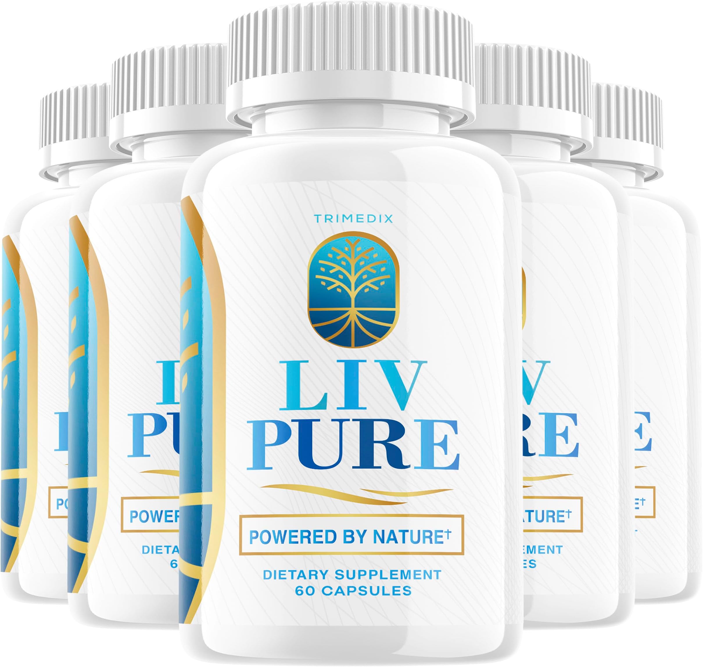 (5 Pack) Liv Pure Advanced and Improved Formula, Liv Pure Pills, Liv Pure Capsules, 300 Pills for 5 Month