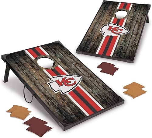 Miniatura 19 de Wild Sports - Set Deluxe para Jugar Cornhole con Tablero de MDF de 2 x 3 Pies - Incluye Esquinas y Delantales