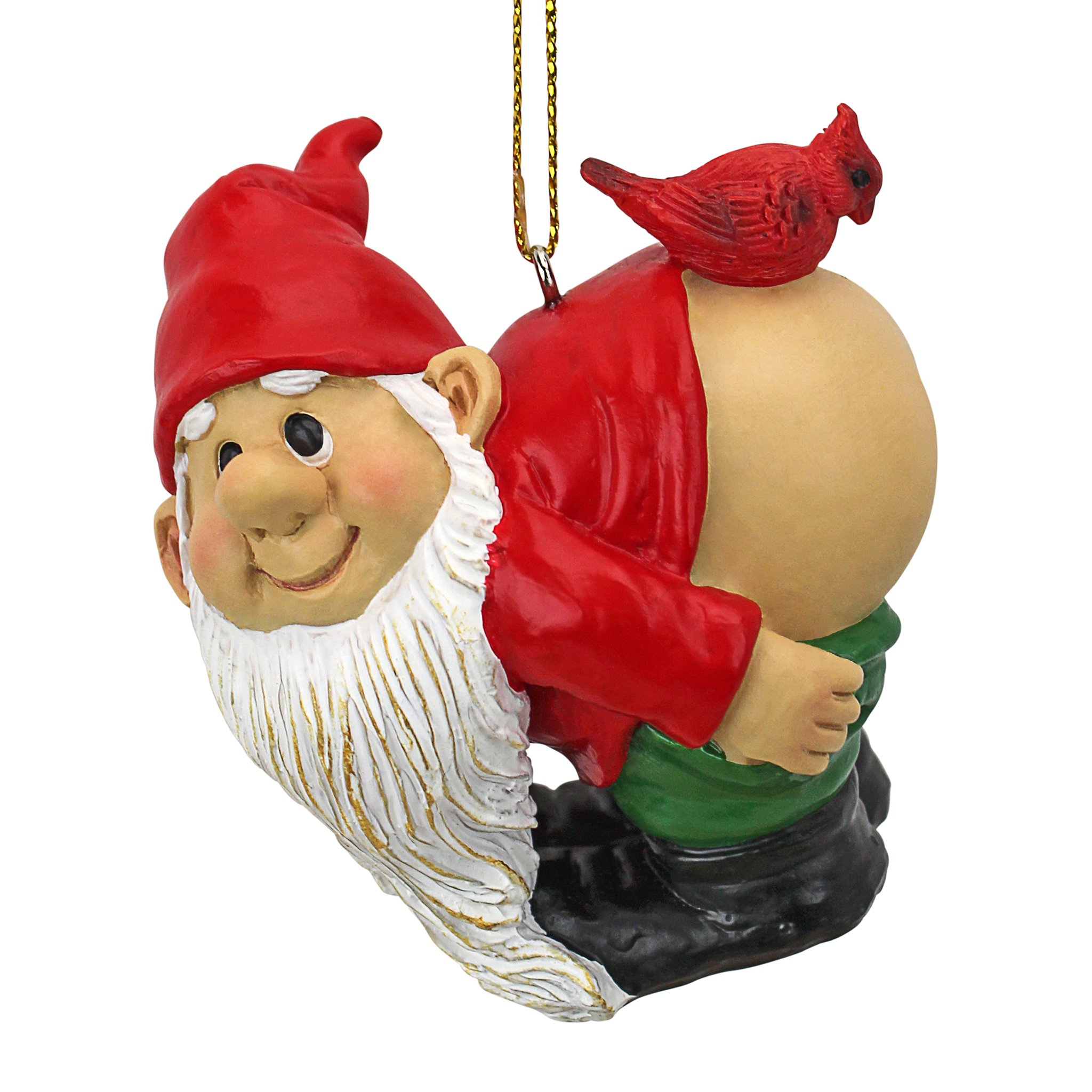 Christmas Ornament Garden Gnomes Figurine Loonie Moonie Gnome