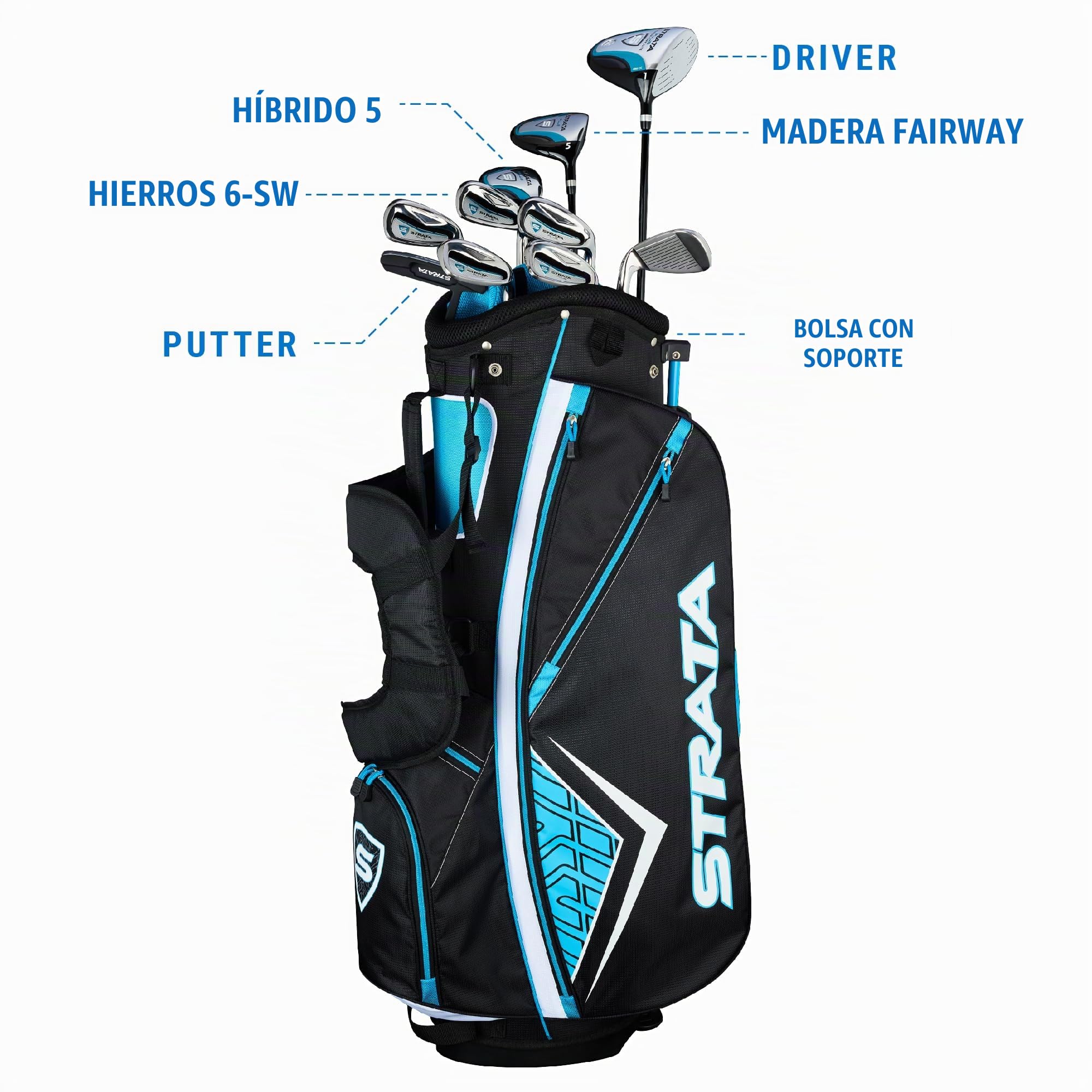 STRATA - Paquete de palos de golf para mujer