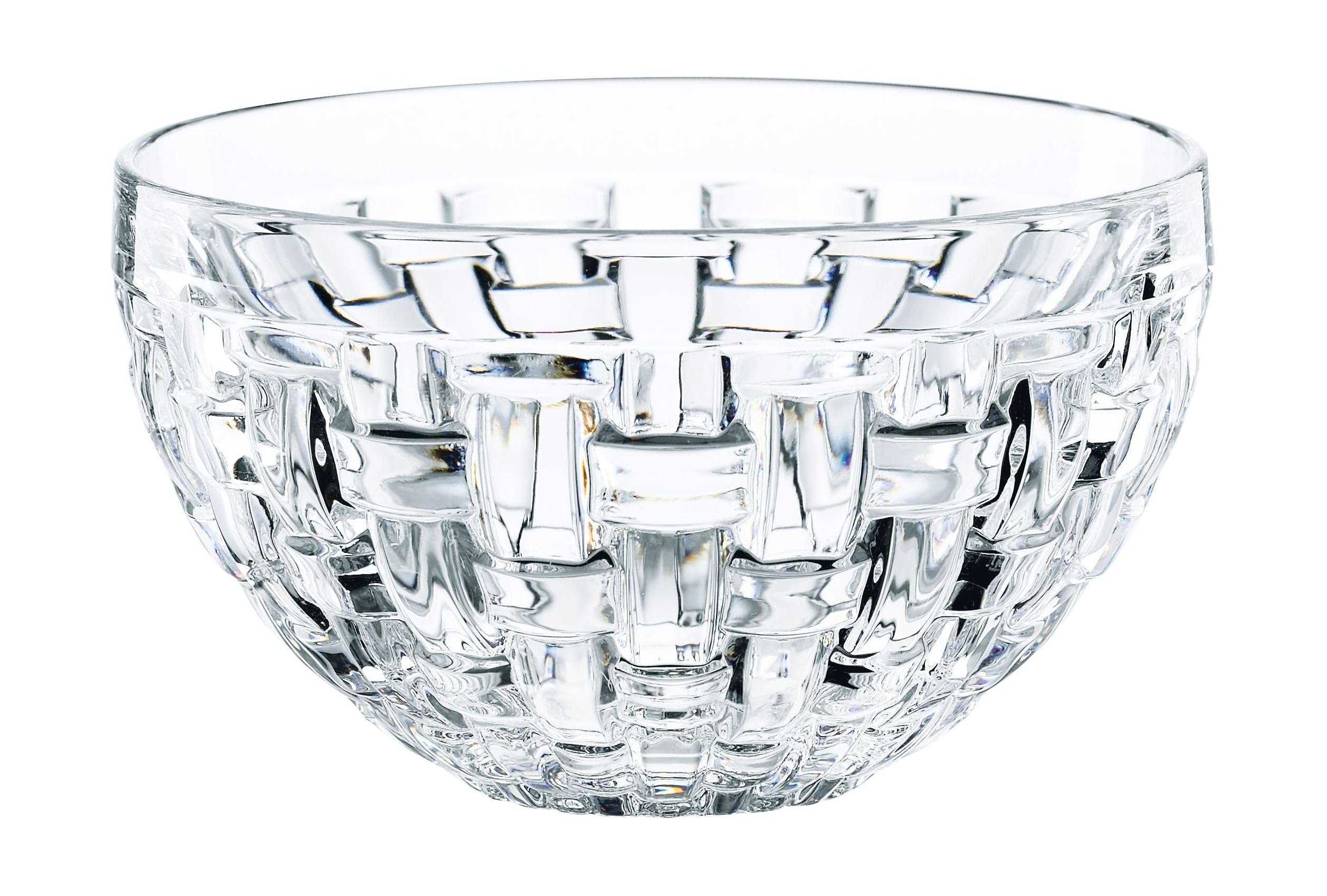 Bossa Nova Round Crystal Dip Bowls, Set of 4, WHITE