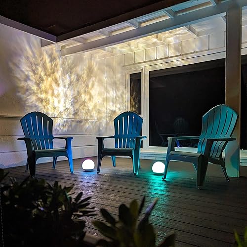 Miniatura 8 de BlissLights Oblivia - Proyector de nube de nebulosa para exteriores IP65, iluminación LED de paisaje, luz de camino de jardín para decoración