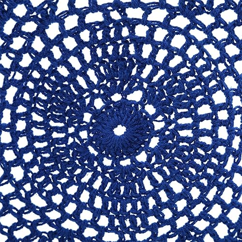 Miniatura 8 de QXPDD Posavasos redondo de mezcla de algodón manteles individuales para mesa de ganchillo con estampado floral antideslizantes para decoración de