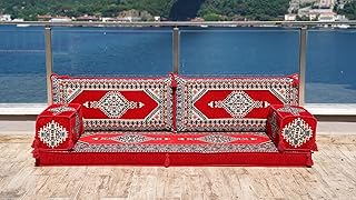 Premium Quality Floor Sofa Set, Balcony Patio Sofas, Pallet Sofa, Ethnic Sofa, Moroccan Sofas, Sectional Sofas, Sofa Sleeper Couch (4+4'' Thickness Sofa)