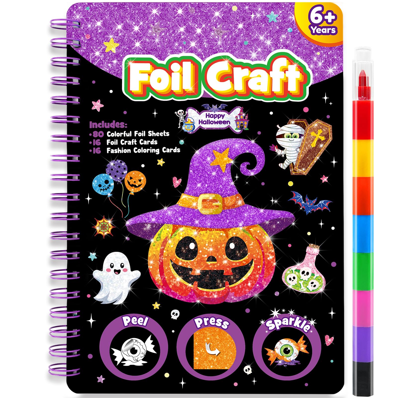 LIKYMO Foil Art - Foil Craft, Birthday Presents Craft Kits for Kids โ image 1