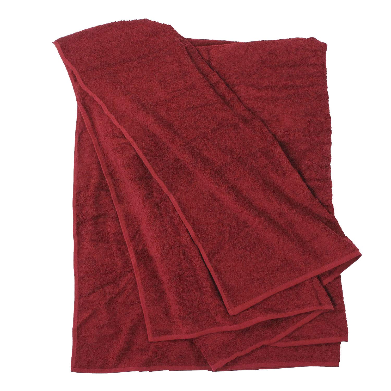 ADAMO Telo mare XXL 100% cotone – 100 x 220 cm, rosso vino: 590 – XXL asciugamano da sauna – telo da bagno in taglie forti – asciugamano da doccia & asciugamano da sauna