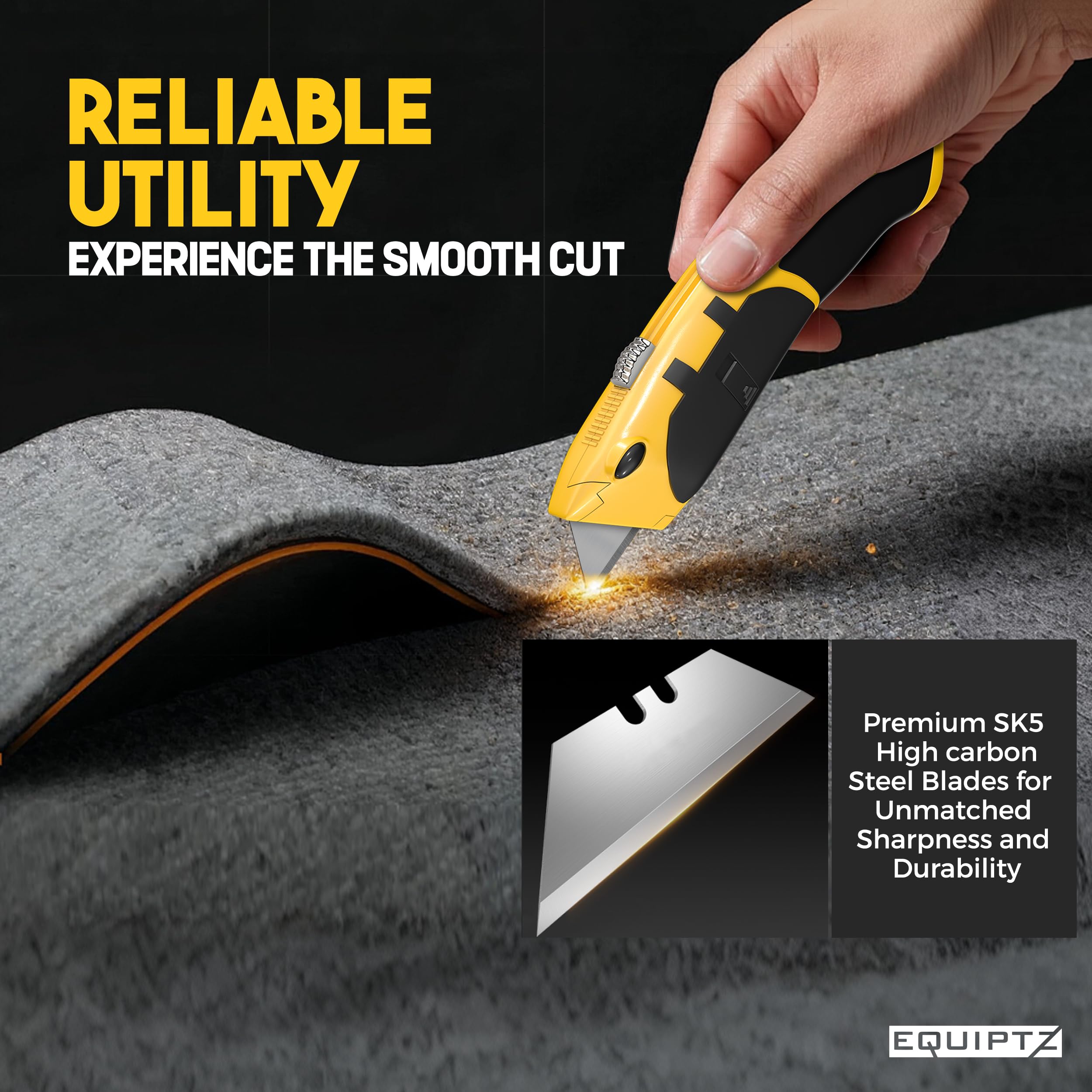 Auto Reload Utility Knife - 10 Blades Included -6