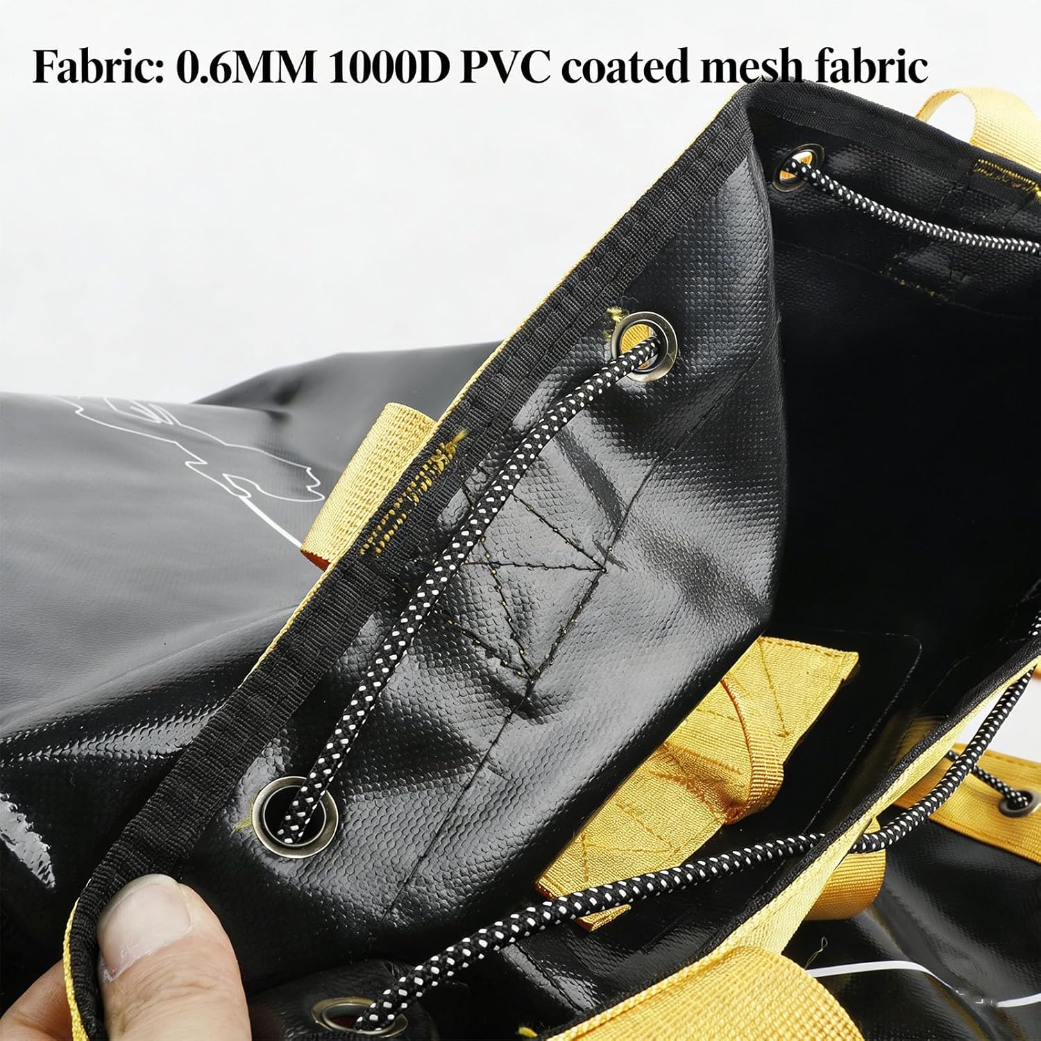 Climbing Bag, 1000D PVC Backpack with Drainage Holes for Outdoor Climbing and Adventure