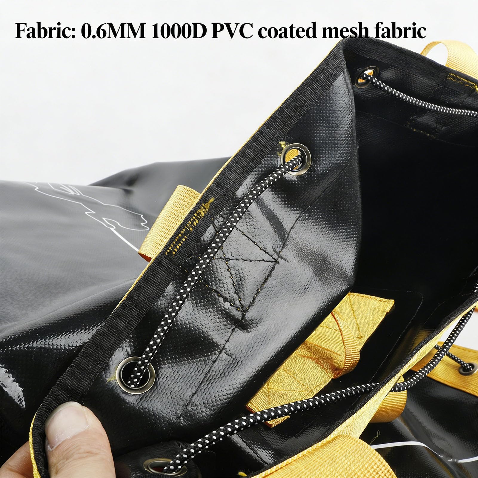 PUSOKEI Bolsa de Almacenamiento de Cuerda de Escalada Mochila de Cubo Impermeable Duradera para Aventuras Al Aire, Material de PVC para Cascadas de Espeleología, Bolsa de Equipo