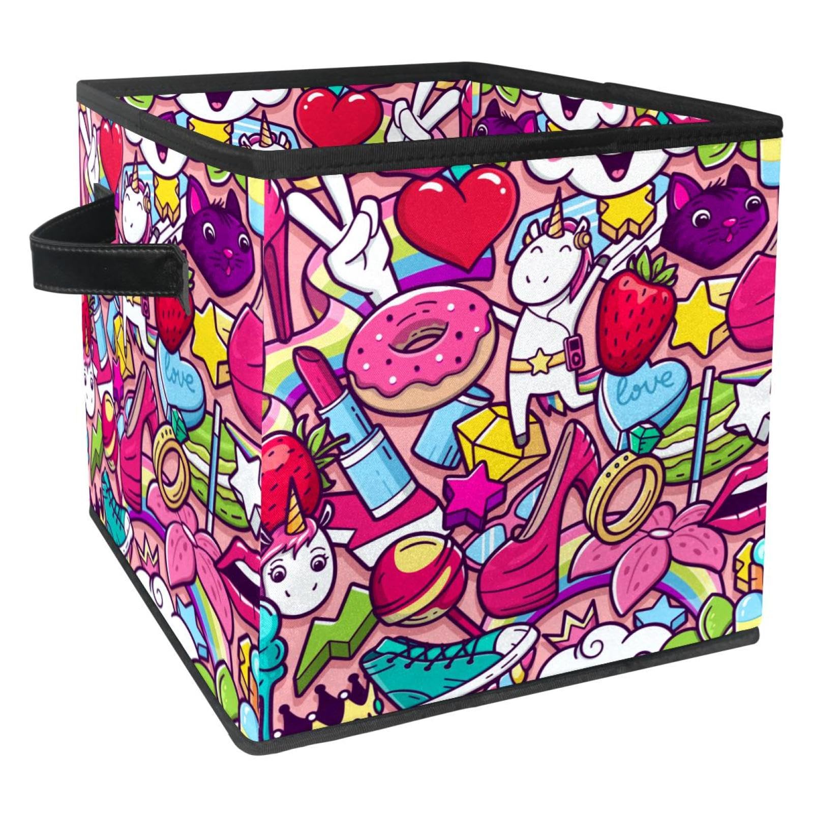 Organiseur en tissu pliable pour jouets vêtements livres et bac de rangement placard
