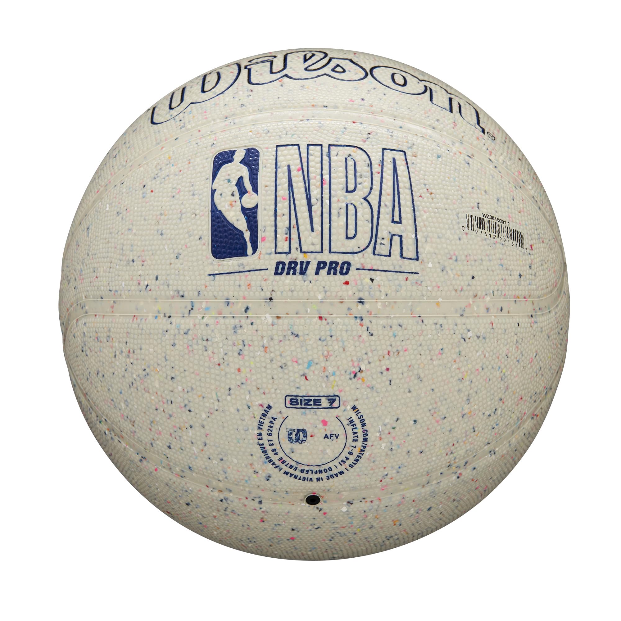 Wilson NBA DRV Pro - Balón de Baloncesto para Exteriores, Beige/Moteado, tamaño 6-28.5 Pulgadas
