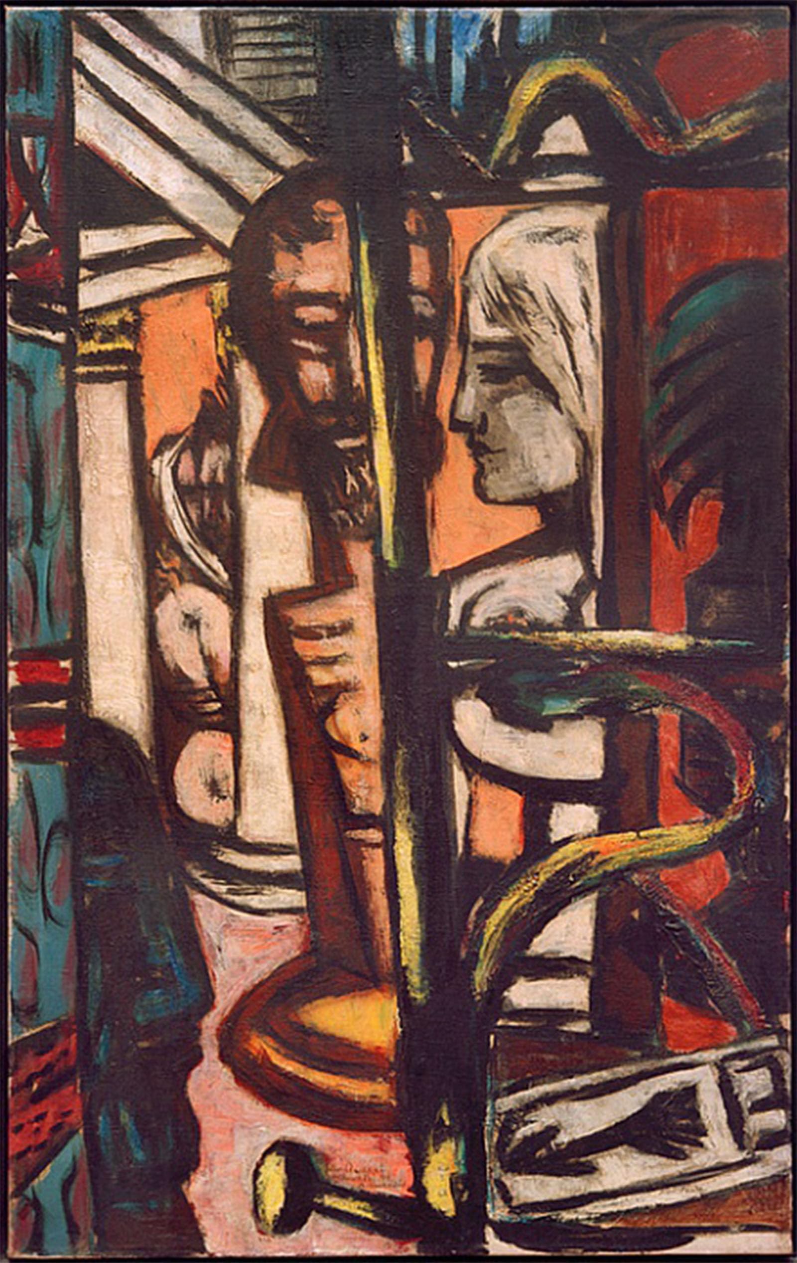 SERENDIPITP Vintage Picture Print on Canvas Wall Art Poster La by Max Beckmann Artwork Print Poster for Wall Decor 60x90cm