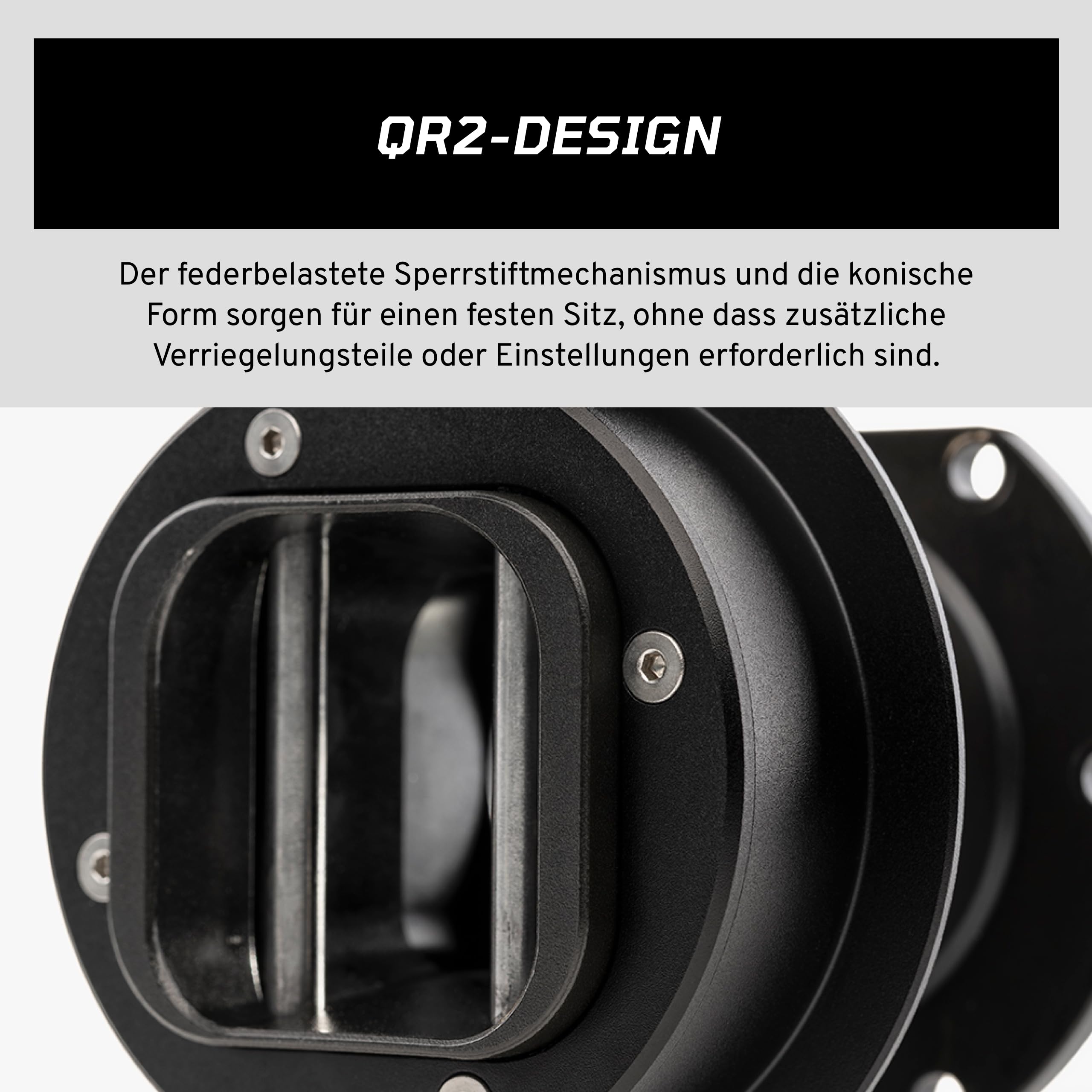 Corsair FANATEC Sim Racing QR2 Wheel-Side Schnellverschluss Aluminium-Druckguss Federbelasteter Sperrstiftmechanismus PC
