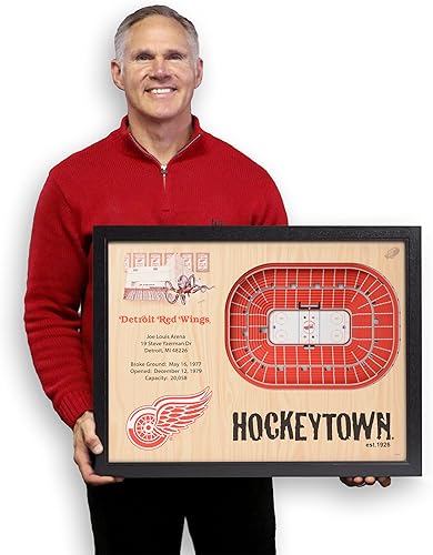 Miniatura 4 de YouTheFan Arte de pared NHL de 25 capas con vistas al estadio