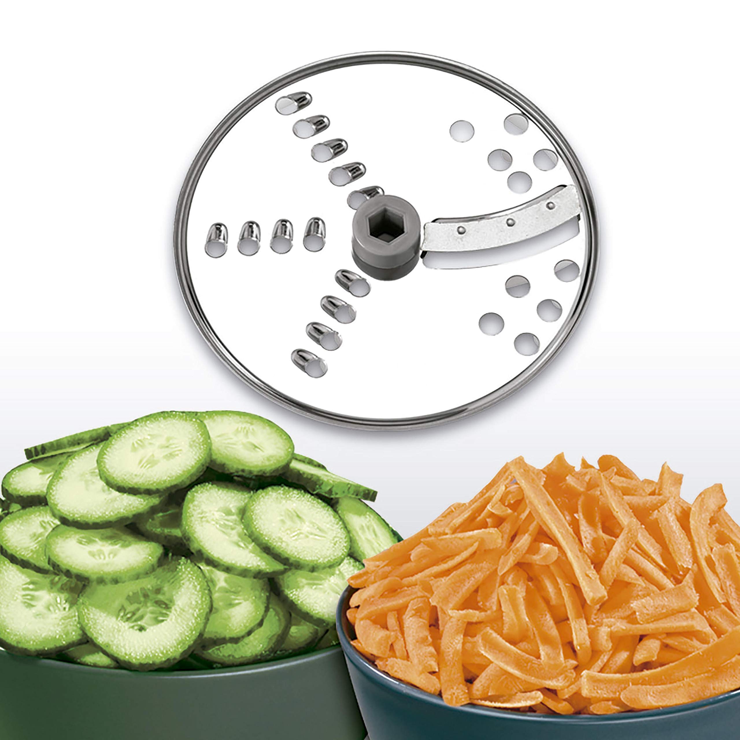 Black+Decker FX400 5in1 Multifunktionale Küchenmaschine 400W Power Motor, Raspeln, Schneiden, Häckseln, Kneten, Emulgieren, 1.2 Liter, 2 Stufen, leicht zu reinigen, sehr kompakt