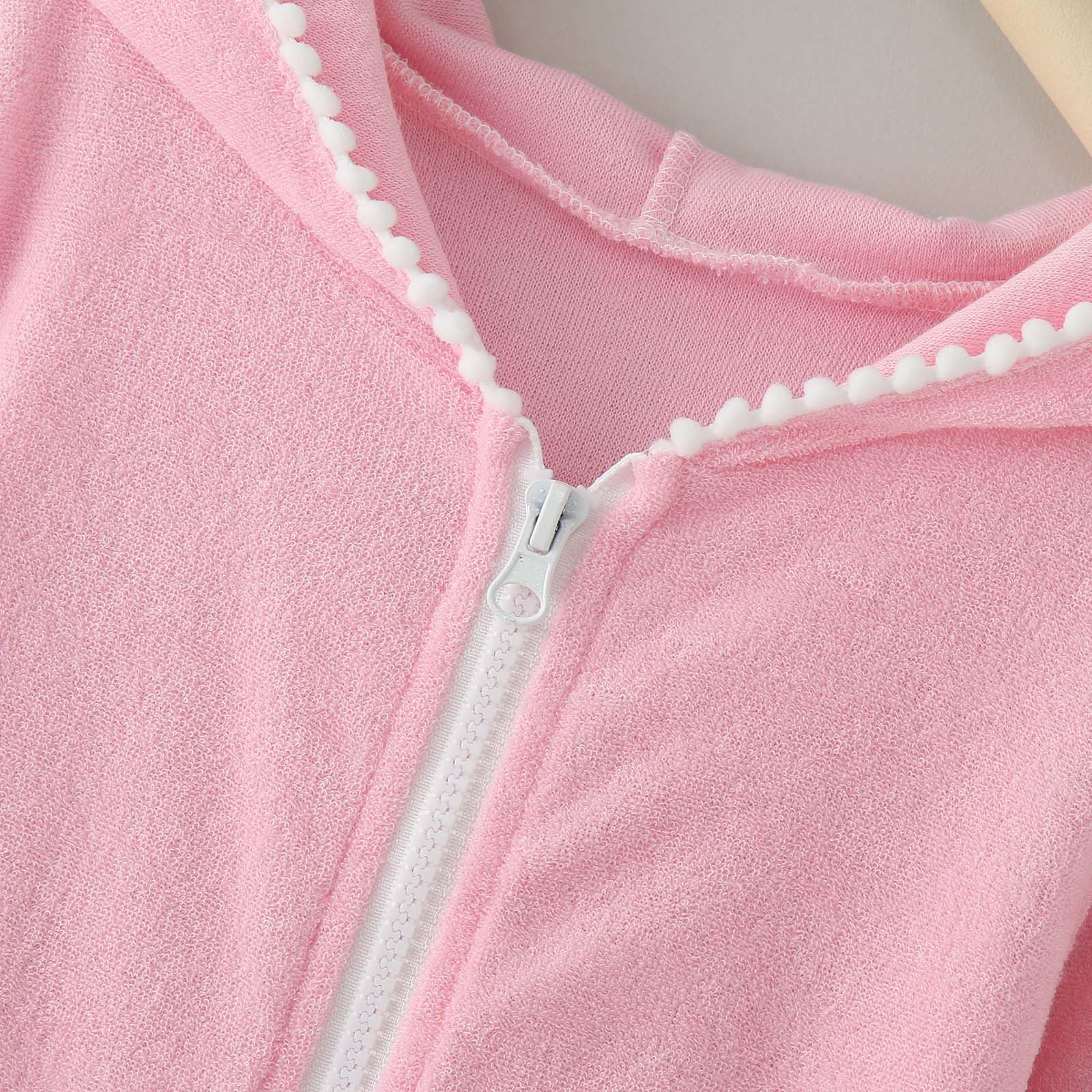 Generisch Maillot de bain pour fille avec fermeture éclair - Peignoir absorbant - Robe de plage