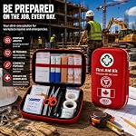 First Aid Kit - 400 Pieces, 2-in-1 Survival Kit, Portable Emergency first aid Kit, Waterproof Hard Case for Camping, Sports, Outdoors, first aid items for multipurpose use by TRITFIT SPORTS