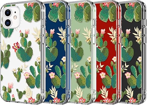 Miniatura 6 de LUHOURI Funda diseñada para iPhone 12 Mini con protector de pantalla, ajuste delgado, funda de acrílico transparente resistente para mujeres y