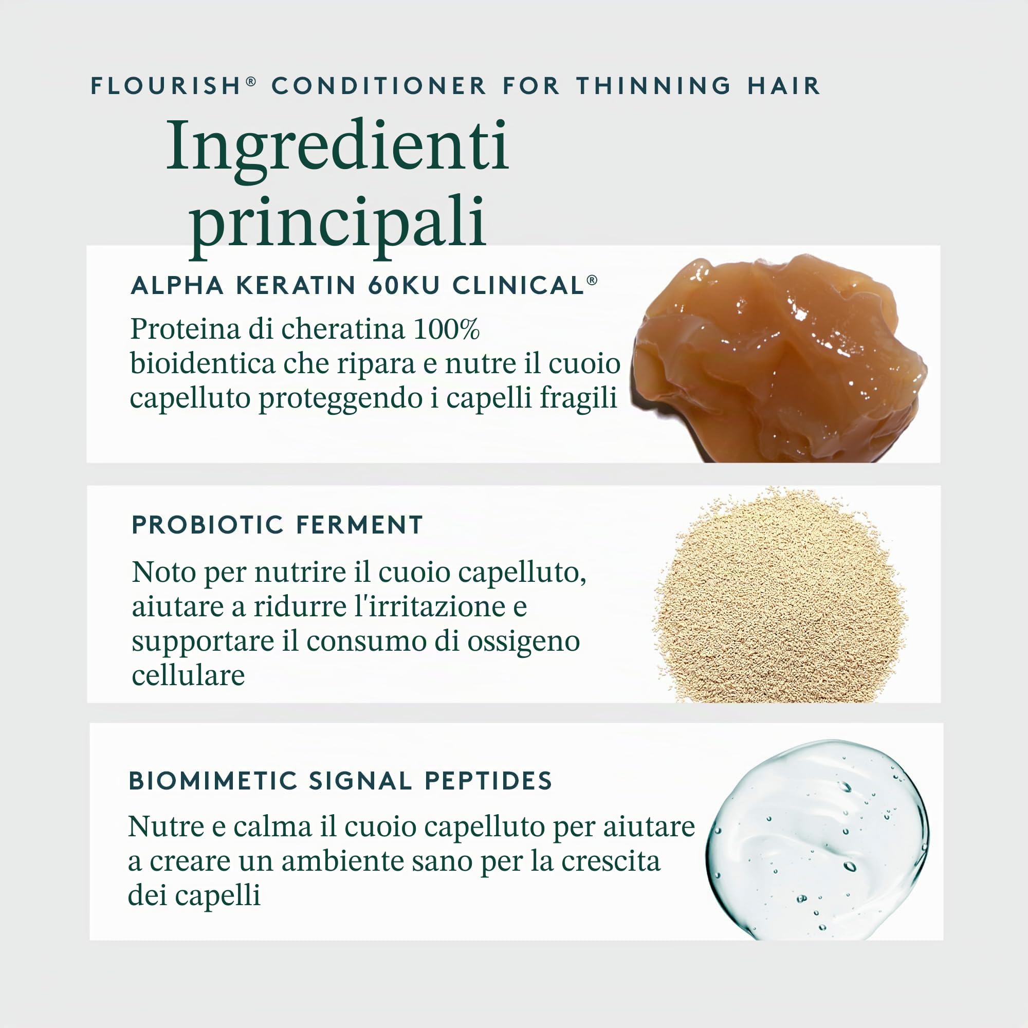 VIRTUE Balsamo Flourish per capelli che si assottigliano | Nutre, ispessisce, districa i capelli che si assottigliano