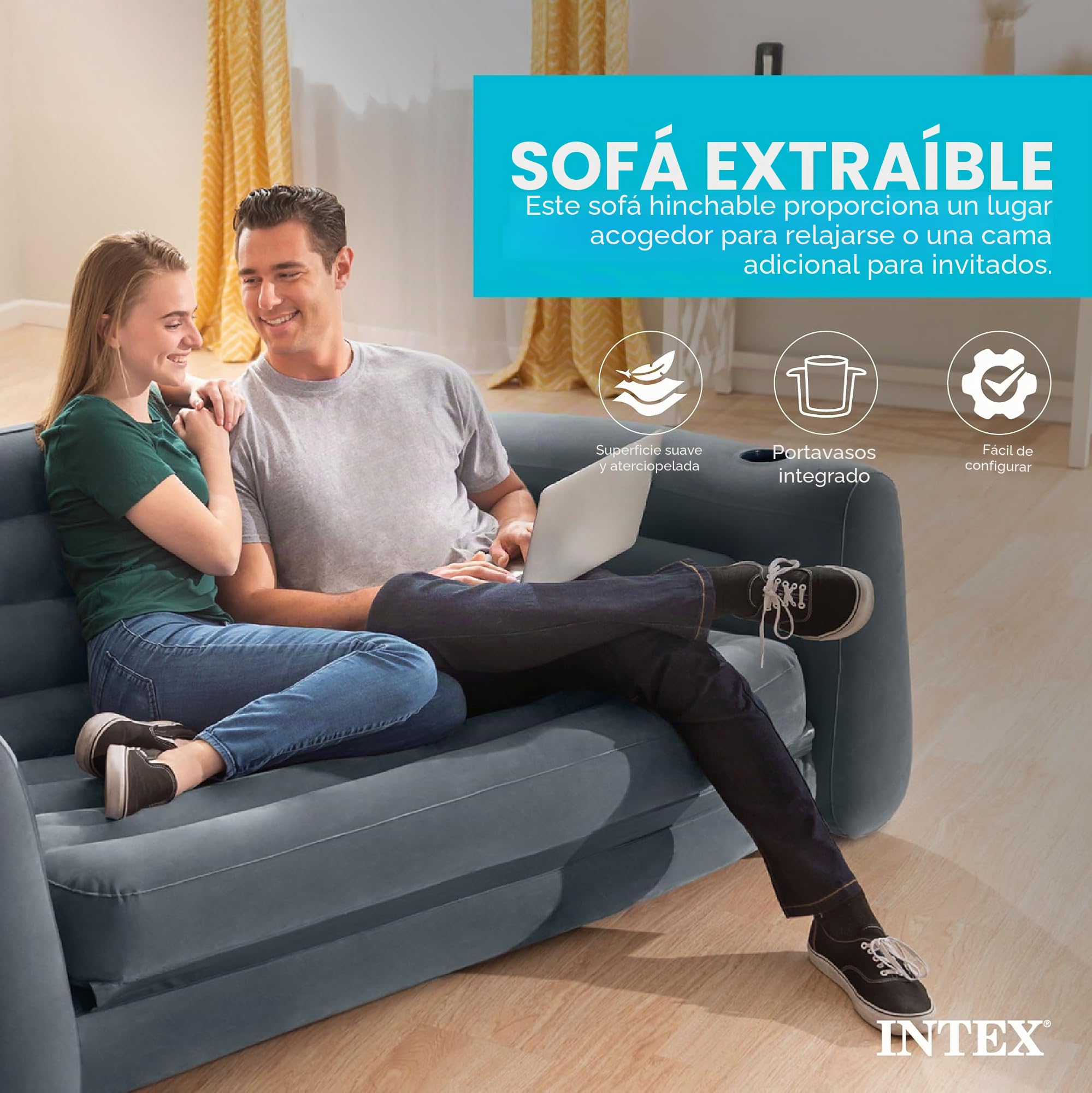 Intex Serie de Camas inflables extraíbles