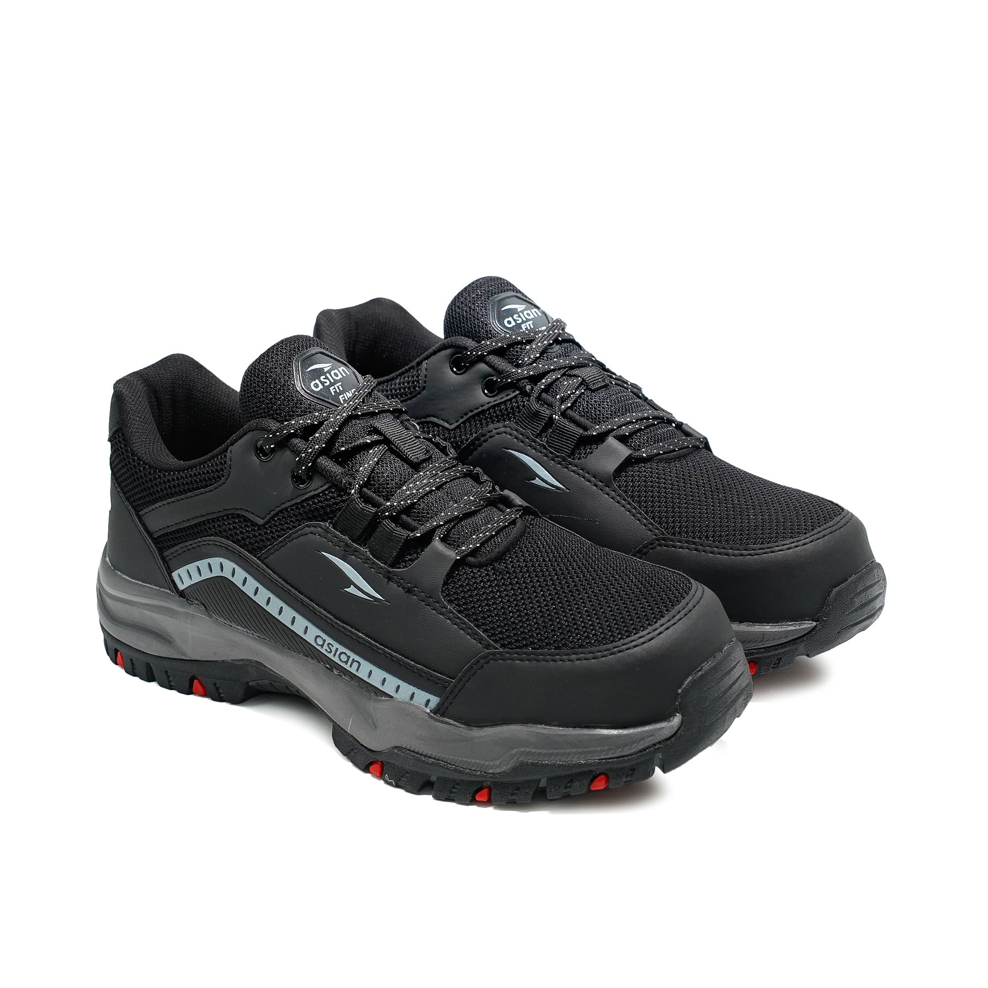 protective-01 men's safety shoes | breathable mesh upper, heavy-duty grip sole, lace-up work shoes for construction & factory use