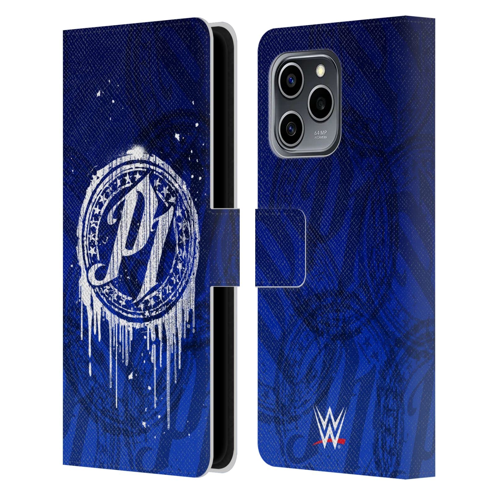 Head Case Designs Officially Licensed WWE P1 Drip Aj Styles Leather Book Wallet Case Cover Compatible With Honor 60 SE