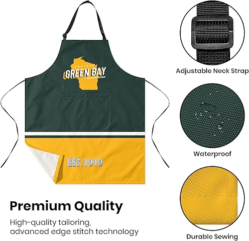 Miniatura 3 de Custom Personalized Cooking Apron Waterproof For Women Men,Add Name and Number Kitchen Grill Chef Cooking Apron