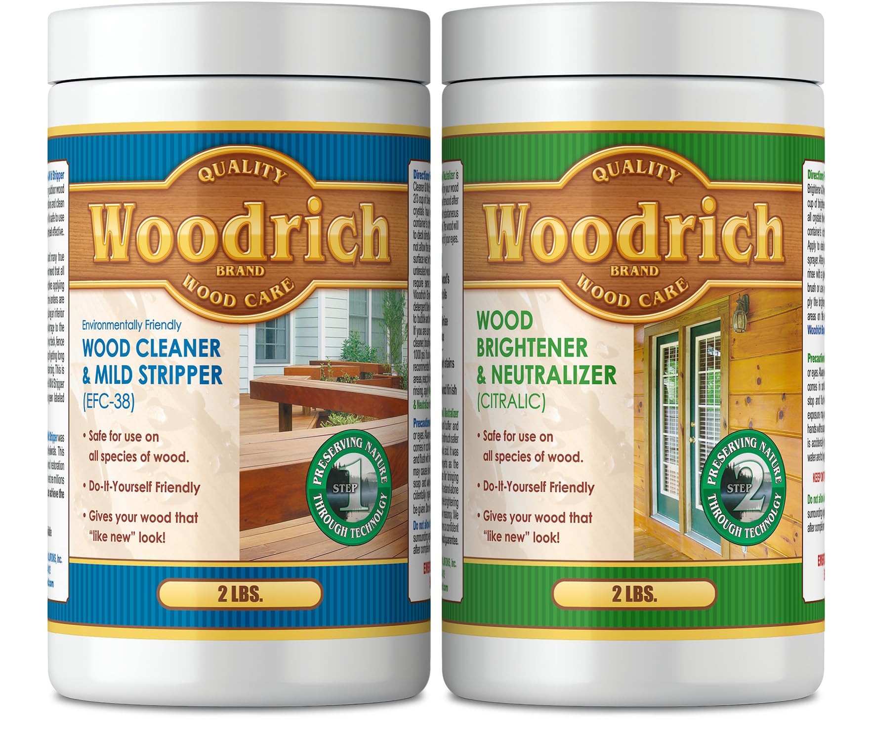 2-Step EFC-38 Wood Cleaner and Citralic Brightener Restoration Kit