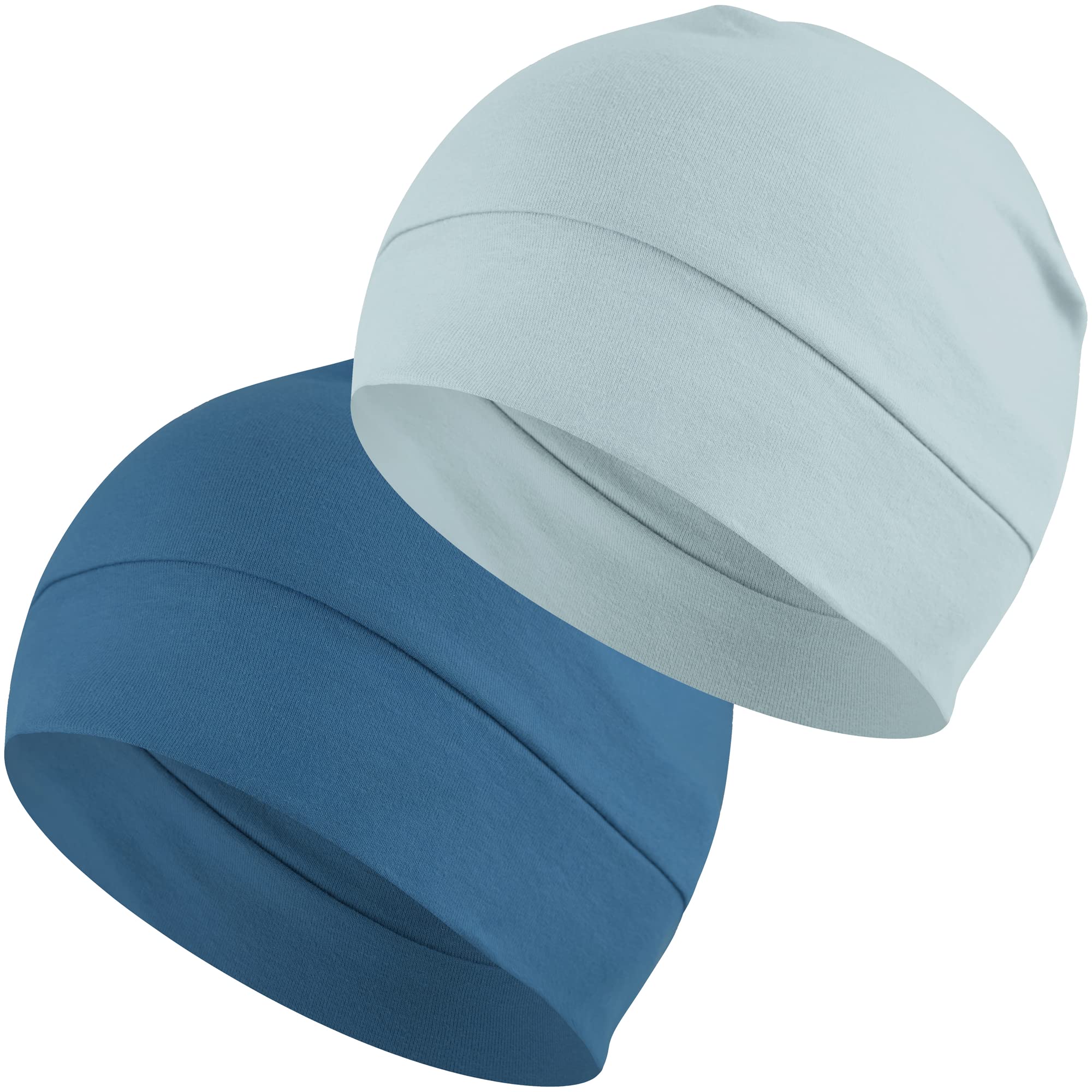 Headshion 100% Cotton Skull Caps Beanie Sleeping Hats for Men Women
