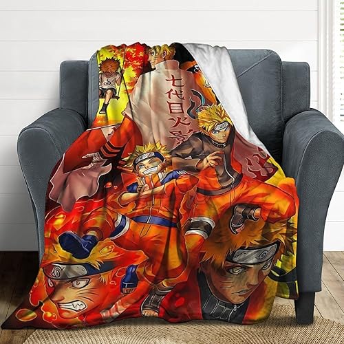 Manta de anime japonés, manta ligera de franela súper suave, para sofá cama, sala de estar, adolescentes y adultos, para todas las estaciones, 50 x