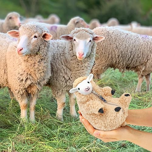 Miniatura 2 de AGRIMONY Cute Shaved Sheep Stuffed Animals,Small Plushies Kawaii Lamb Plush Toys, Easter Valentines Mothers Day Birthday Christmas Funny Gifts Sheep