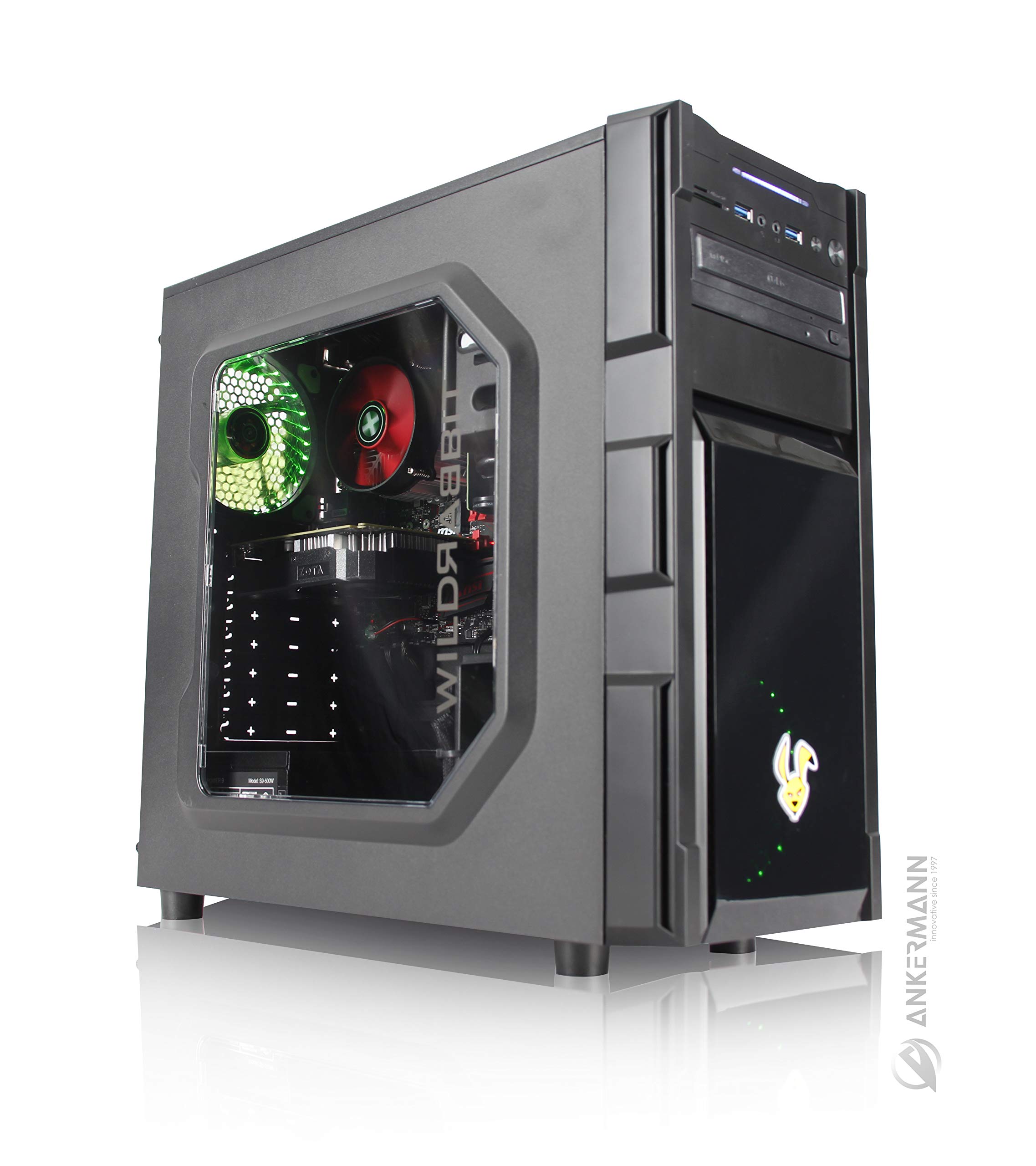 Ankermann Six Core Giochi PC PC Ryzen 2600 6x3.40GHz ASUS TUF GTX1660S 6GB 16GB RAM 480 GB SSD 1TB HDD Windows 10 PRO