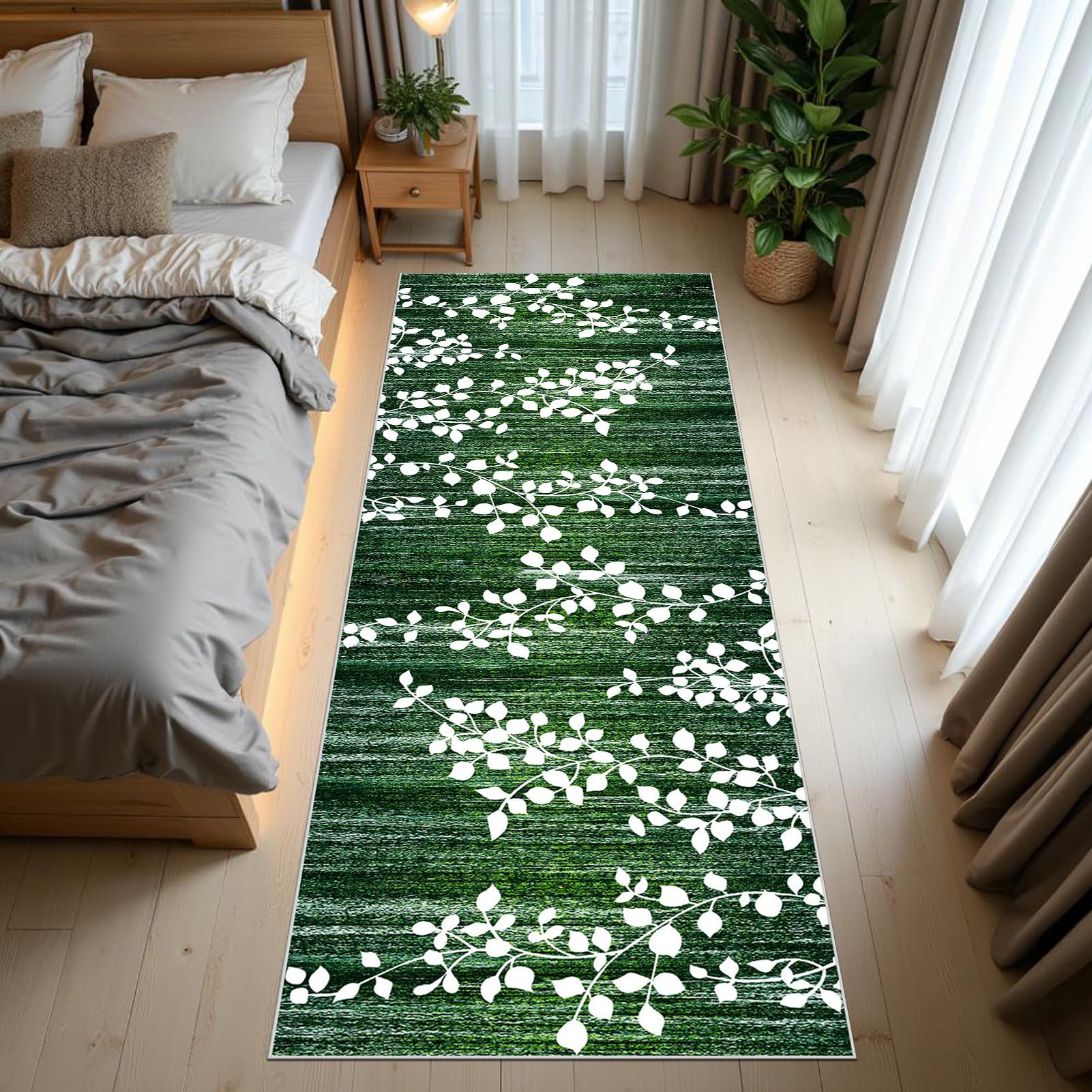 Długie dywaniki do korytarza, antypoślizgowe maty kuchenne 120 x 350 cm mata do korytarza zmywalna, dywanik do przedpokoju, maty wejściowe kuchnia pralnia sypialnia