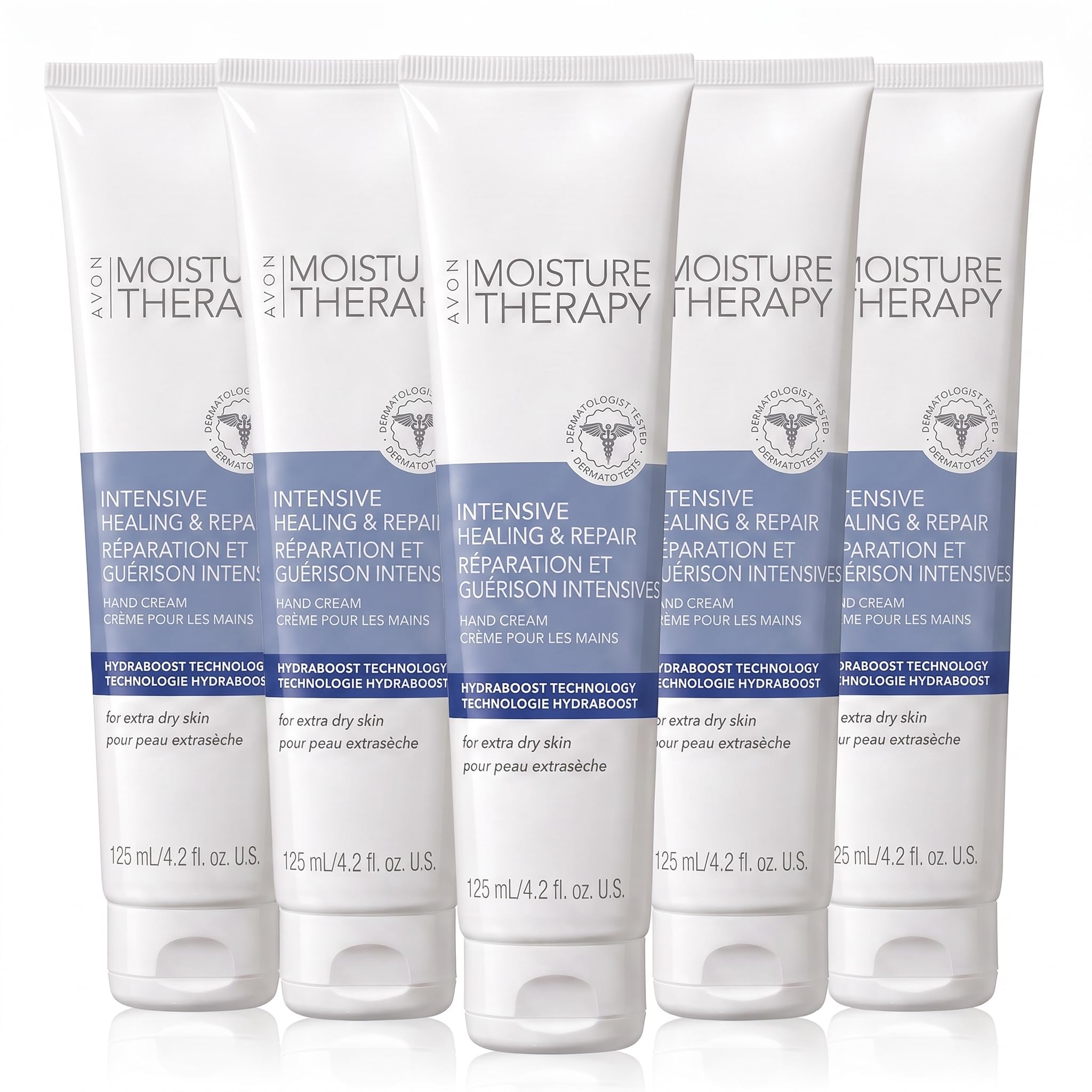 AVON Moisture Therapy Intensive Healing & Repair Hand Cream - 5 pack 4.2 Fl Oz (Pack of 5)