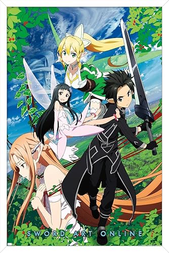 Trends International Sword Art Online - Póster de pared de 3 piezas